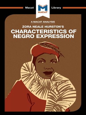 cover image of A Macat Analysis of Characteristics of Negro Expression
